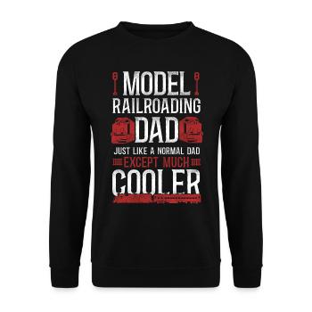 Freight Diesel Train Driver - Unisex Sweatshirt - black - Front - Alina (178cm) & Michal (187cm)