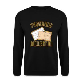 Deltiology-karte Colleting Deltiologist-postkarte - Unisex Pullover - Schwarz - Vorne - Alina (178cm) & Michal (187cm)