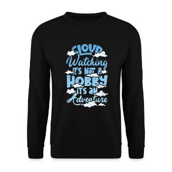 Observateur des nuages Météorologie Observation des nuages - Sweat-shirt Unisexe - noir - Devant - Alina (178cm) & Michal (187cm)