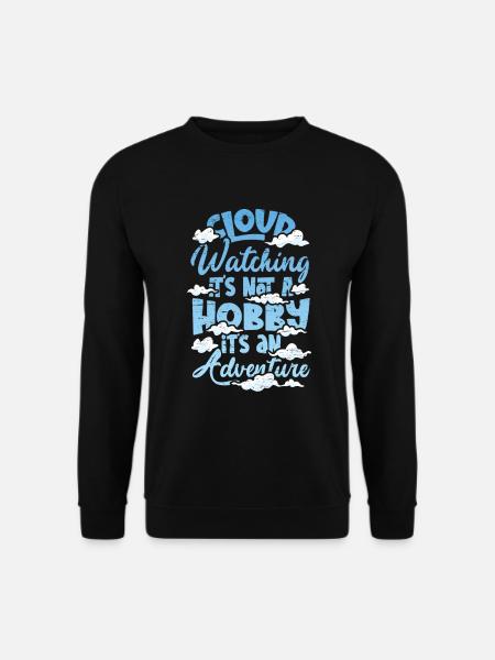 Cloud Watcher Meteorologie Cloud Watching - Unisex Pullover - Schwarz