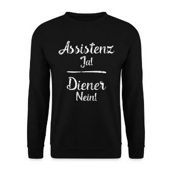 Soziale Arbeit Assistenz Heilerziehungspfleger - Unisex Pullover - Schwarz - Vorne - Alina (178cm) & Michal (187cm)