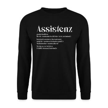 Soziale Arbeit Assistenz Heilerziehungspfleger - Unisex Pullover - Schwarz - Vorne - Alina (178cm) & Michal (187cm)