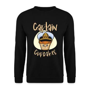 Baking Team Captain Cupcakes Baker Pastry Chef - Unisex Sweatshirt - black - Front - Alina (178cm) & Michal (187cm)