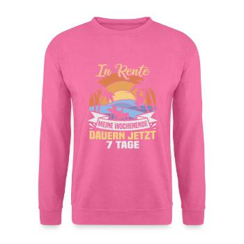 Retraite Idée cadeau Retraité Collègue de travail - Sweat-shirt Unisexe - rose - Devant
