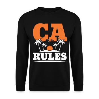USA Flag America Voyage Californie - Sweat-shirt Unisexe - noir - Devant - Alina (178cm) & Michal (187cm)