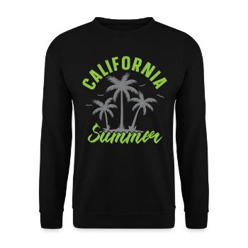 Californie Été États-Unis État d’Amérique Californie - Sweat-shirt Unisexe - noir - Devant - Alina (178cm) & Michal (187cm)