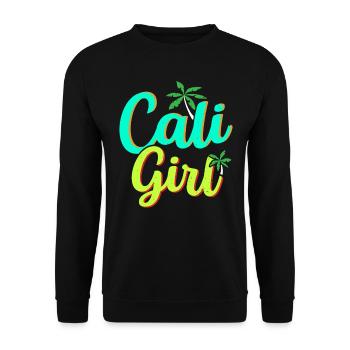 Cali Girl États-Unis État d’Amérique Californie californienne - Sweat-shirt Unisexe - noir - Devant - Alina (178cm) & Michal (187cm)