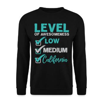 California USA State of America Travel Californians - Unisex Sweatshirt - black - Front - Alina (178cm) & Michal (187cm)