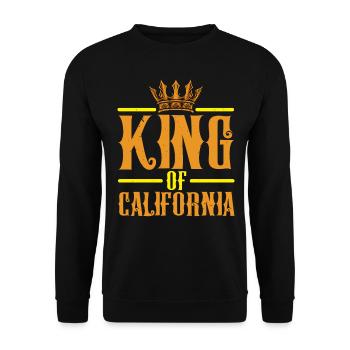 Roi de Californie États-Unis État d’Amérique Californie - Sweat-shirt Unisexe - noir - Devant - Alina (178cm) & Michal (187cm)