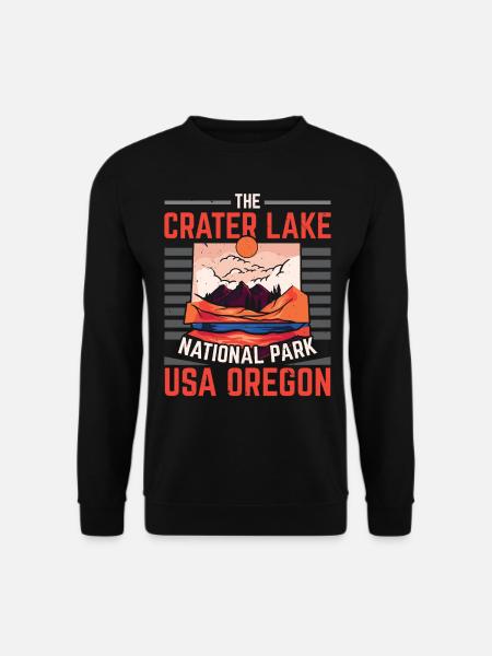 Der Crater Lake National Park États-Unis Oregon Oregonian - Sweat-shirt Unisexe - noir