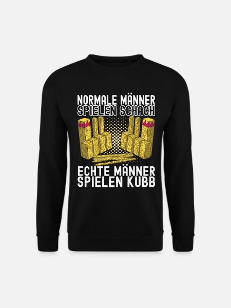 Kubb Wikinger Schach - Unisex Pullover - Schwarz