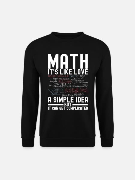 Professeur de mathématiques Mathématiques - Sweat-shirt Unisexe - noir
