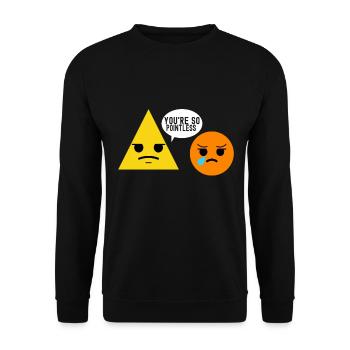 Professeur de mathématiques Mathématiques - Sweat-shirt Unisexe - noir - Devant - Alina (178cm) & Michal (187cm)