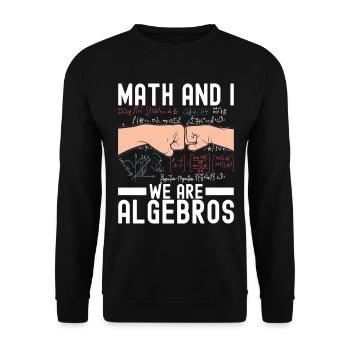 Professeur de mathématiques Mathématiques - Sweat-shirt Unisexe - noir - Devant - Alina (178cm) & Michal (187cm)