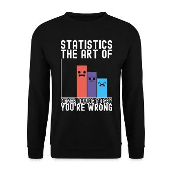 Professeur de mathématiques Mathématiques - Sweat-shirt Unisexe - noir - Devant - Alina (178cm) & Michal (187cm)