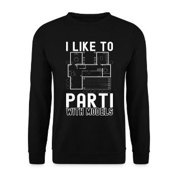 Architect Architecture - Unisex Sweatshirt - black - Front - Alina (178cm) & Michal (187cm)