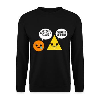 Professeur de mathématiques Mathématiques - Sweat-shirt Unisexe - noir - Devant - Alina (178cm) & Michal (187cm)
