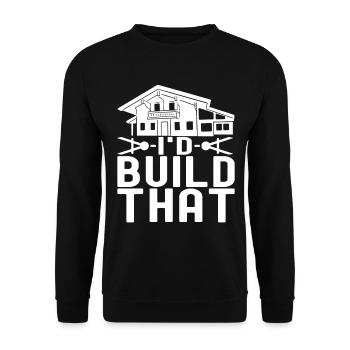 Architect Architecture - Unisex Sweatshirt - black - Front - Alina (178cm) & Michal (187cm)