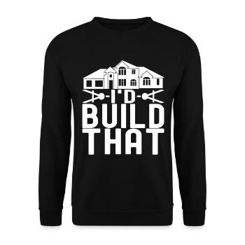 Architect Architecture - Unisex Sweatshirt - black - Front - Alina (178cm) & Michal (187cm)