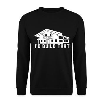 Architect Architecture - Unisex Sweatshirt - black - Front - Alina (178cm) & Michal (187cm)