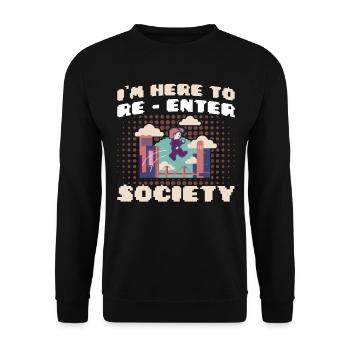 Jeu de hasard Retro Gamer Jeux vidéo Cadeau - Sweat-shirt Unisexe - noir - Devant - Alina (178cm) & Michal (187cm)