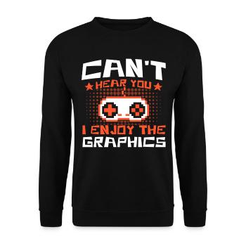 Jeu de hasard Retro Gamer Jeux vidéo Cadeau - Sweat-shirt Unisexe - noir - Devant - Alina (178cm) & Michal (187cm)