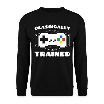 Jeu de hasard Retro Gamer Jeux vidéo Cadeau - Sweat-shirt Unisexe - noir - Devant - Alina (178cm) & Michal (187cm)
