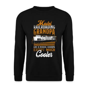Freight Diesel Train Driver - Unisex Sweatshirt - black - Front - Alina (178cm) & Michal (187cm)