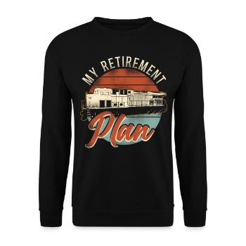 Freight Diesel Train Driver - Unisex Sweatshirt - black - Front - Alina (178cm) & Michal (187cm)