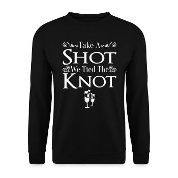 JGA Mariage Mariage Jungesellenabschied Party - Sweat-shirt Unisexe - noir - Devant - Alina (178cm) & Michal (187cm)