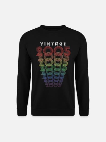 Vintage 2005 Geburtsjahr 2005 Jahrgang Geburtstag - Unisex Pullover - Schwarz