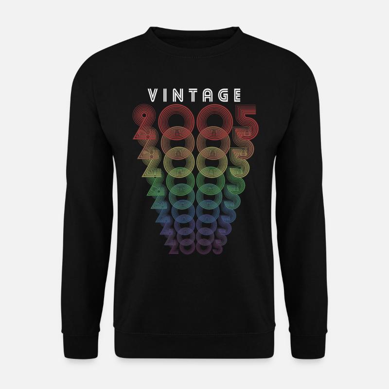 Vintage 2005 Geburtsjahr 2005 Jahrgang Geburtstag - Unisex Pullover - Schwarz