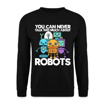 Roboter Robotik Ingenieur Kostüm Roboter - Unisex Pullover - Schwarz - Vorne - Alina (178cm) & Michal (187cm)