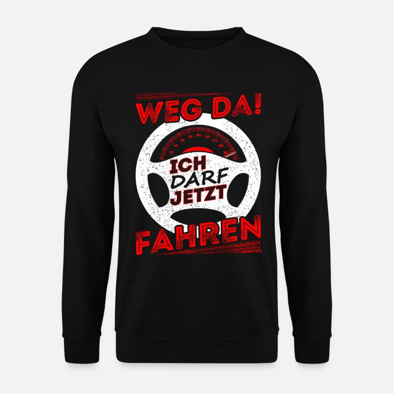Führerschein Fahrschule Führerscheinprüfung Mann - Unisex Pullover - Schwarz