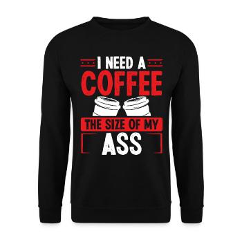 Night Shift Worker Funny Production Worker Humor - Unisex Sweatshirt - black - Front - Alina (178cm) & Michal (187cm)