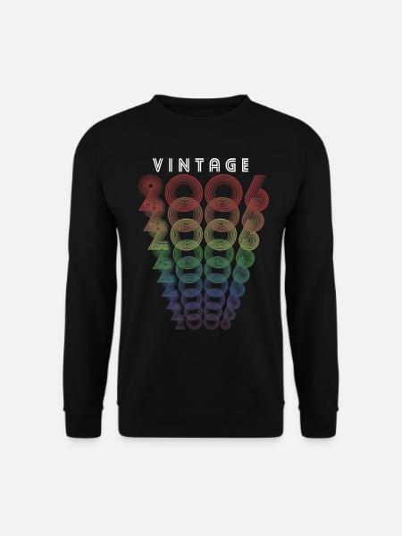 Vintage 2006 Geburtsjahr 2006 Jahrgang Geburtstag - Unisex Pullover - Schwarz