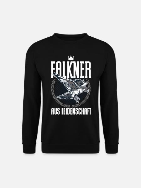 Greifvogel Beizjagd Spruch Falkner Vogelfreunde - Unisex Pullover - Schwarz