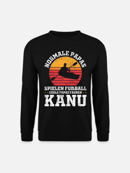 Kanurennsport Kanusport Sport Kanu Papa Vater - Unisex Pullover - Schwarz