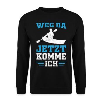 Kanurennsport Sport Kanu Kanusport - Unisex Pullover - Schwarz - Vorne - Alina (178cm) & Michal (187cm)