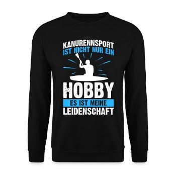 Kanurennsport Hobby Kanu Kanusport - Unisex Pullover - Schwarz - Vorne - Alina (178cm) & Michal (187cm)