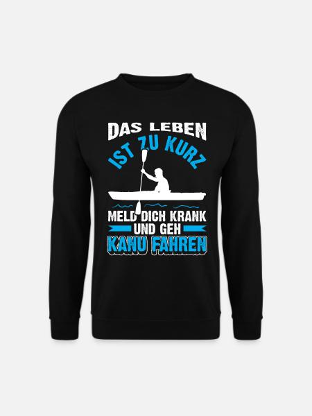 Lustige Kanurennsport | Kanusport Geschenk - Unisex Pullover - Schwarz