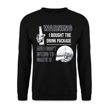 J’ai acheté le forfait boisson Cruise Holiday - Sweat-shirt Unisexe - noir - Devant - Alina (178cm) & Michal (187cm)