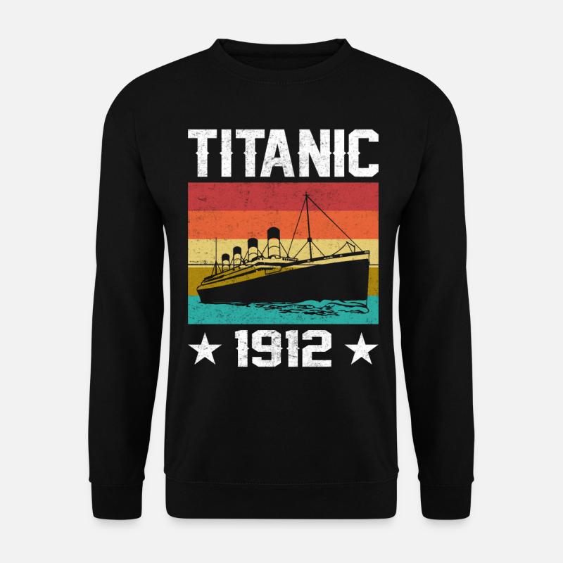 Titanic 1912 Kreuzfahrtschiff - Unisex Pullover - Schwarz