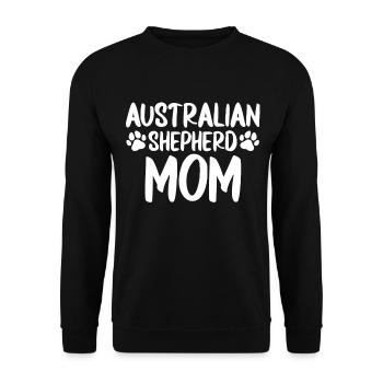 Australischer Schäferhund Hundebesitzer Geschenk - Unisex Pullover - Schwarz - Vorne - Alina (178cm) & Michal (187cm)