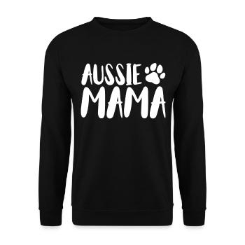 Australischer Schäferhund Hundebesitzer Geschenk - Unisex Pullover - Schwarz - Vorne - Alina (178cm) & Michal (187cm)