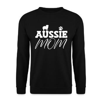 Australischer Schäferhund Hundebesitzer Geschenk - Unisex Pullover - Schwarz - Vorne - Alina (178cm) & Michal (187cm)