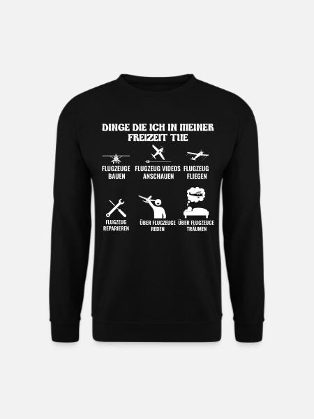Modellbau Modellfliegen - Unisex Pullover - Schwarz