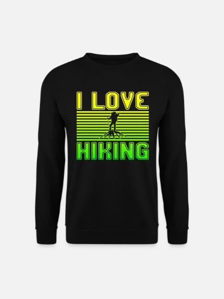 I love hiking - Unisex Sweatshirt - black
