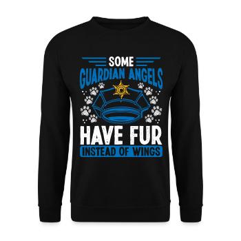 Berger Allemand Police Chien Propriétaire Police Animal - Sweat-shirt Unisexe - noir - Devant - Alina (178cm) & Michal (187cm)