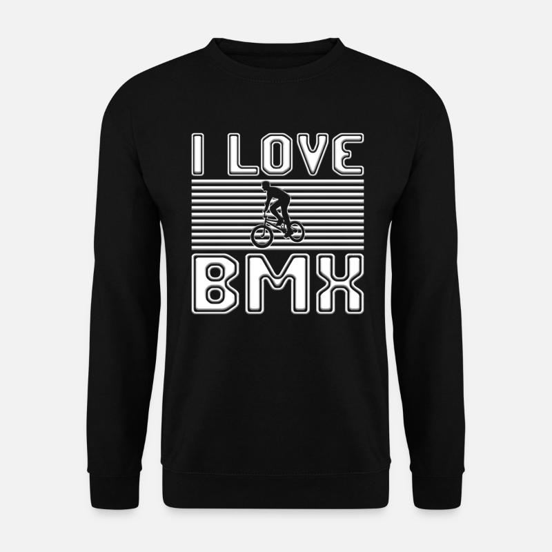 I love bmx - Unisex Sweatshirt - black